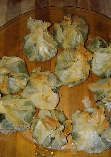 Spinach parcels